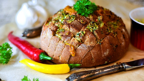 Sajtkrémmel töltött cipó