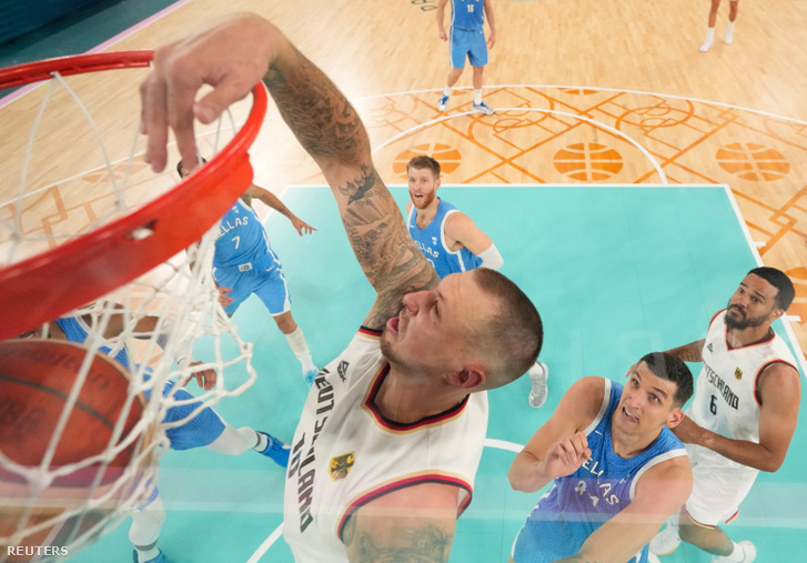 Daniel Theis a Németország-Görögország férfi kosárlabda negyeddöntő mérkőzésen