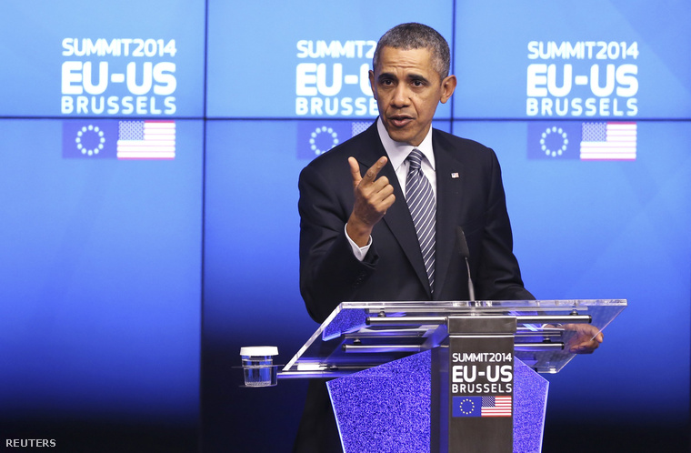Obama elnök ma délelőtt egy brüsszeli sajótájékoztatón beszélt az ukrán-orosz helyzetről