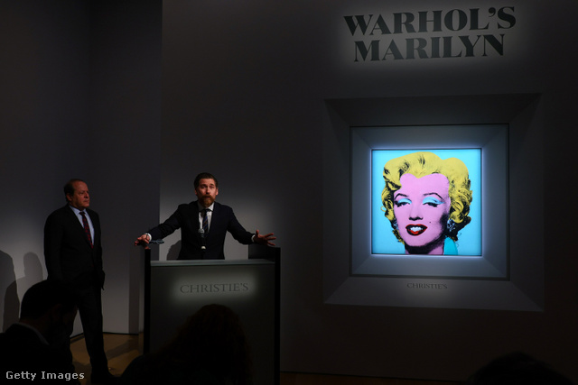 Andy Warhol híres Marilyn Monroe-portréja rekordáron kelt el New Yorkban