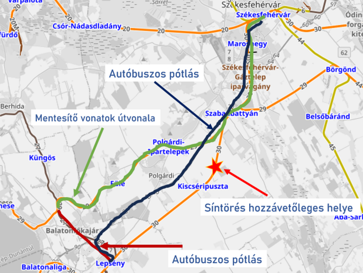 Térkép forrása: Open Railway Map