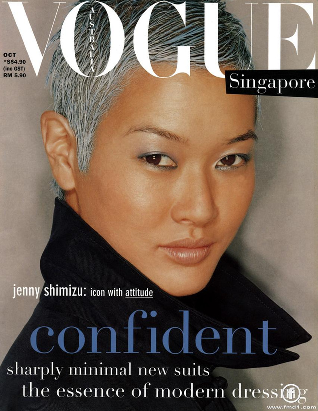 Jenny Shimizu a Vogue Singapore címlapján