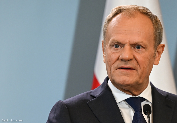 Donal Tusk lengyel miniszterelnök 2024. augusztus 22-én Varsóban, Lengyelországban