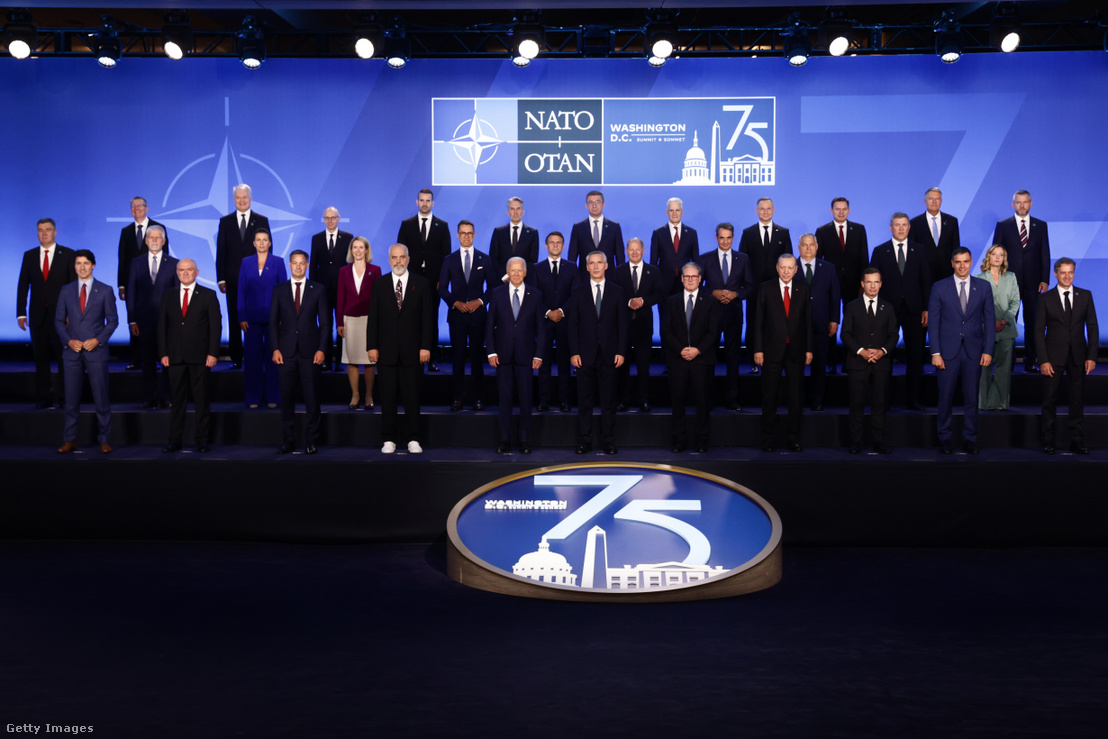 NATO-csúcstalálkozó Washingtonban, az Egyesült Államokban 2024. július 10-én