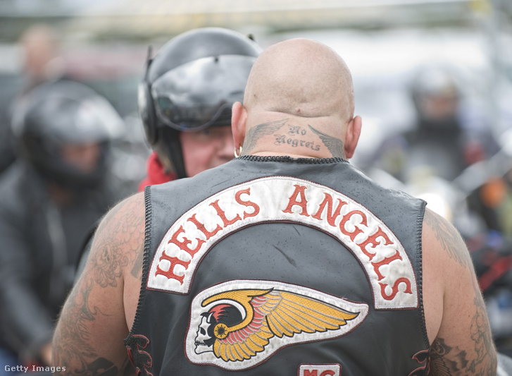 A Hells Angels tagjai 2010. augusztus 12-én Stratford-upon-Avonban, Angliában