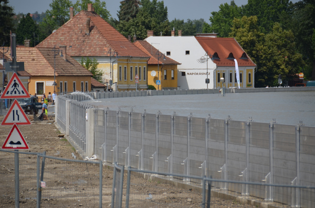 A szentendrei mobilgát már bizonyított