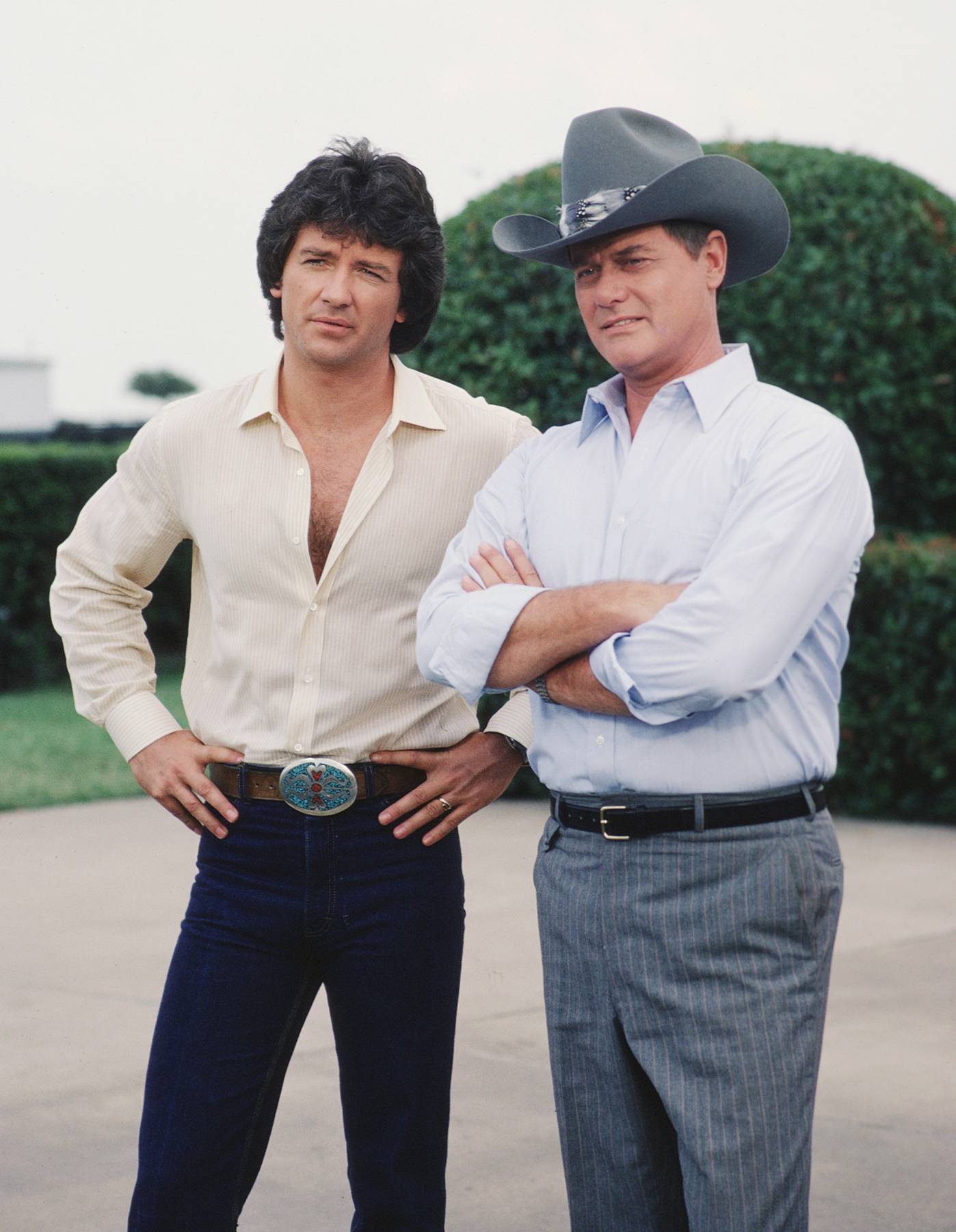 Patrick Duffy és Larry Hagman a Dallasban.