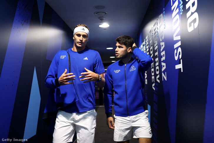 Alexander Zverev és Carlos Alcaraz