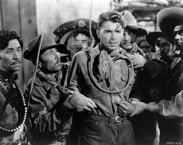 Ronald Reagan még színészként a The Bad Man című film egyik jelenetében 1941-benGetty Images Hungary