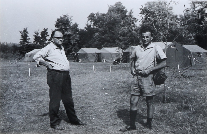 Papp László (j) az 1960-as években