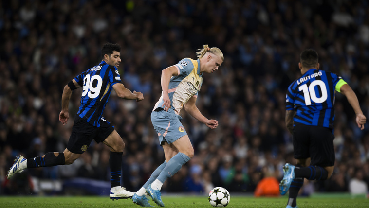 Erling Haaland, a Manchester City támadója