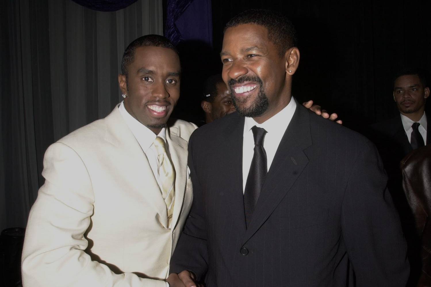 Denzel Washington és P. Diddy 2001-ben.