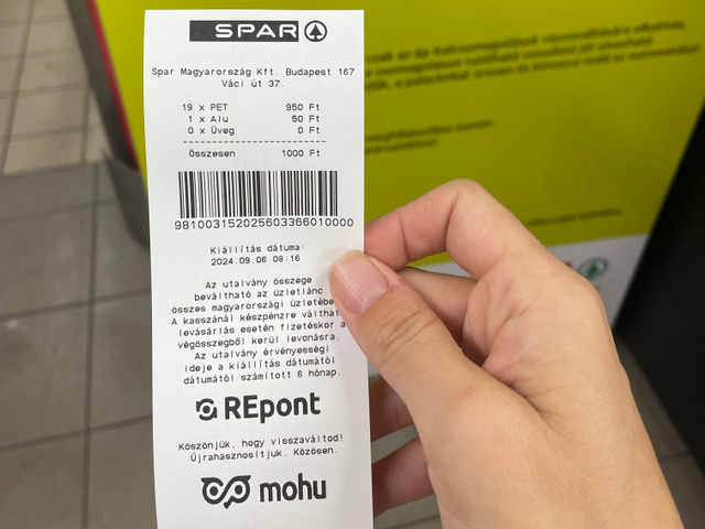 Az üvegvisszaváltásért kapott bónt a SPAR-ok országszerte elfogadják, de más üzletláncoknál csak az adott boltban vásárolhatunk érte