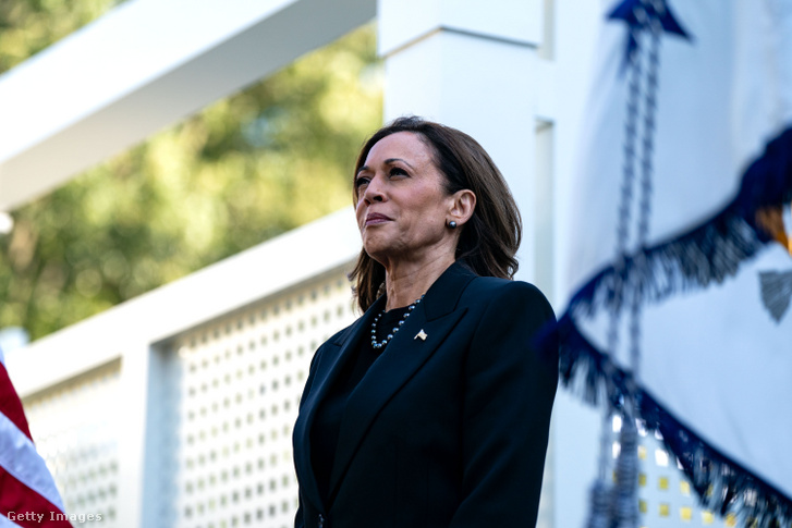 Kamala Harris Washingtonban 2024. október 7-én