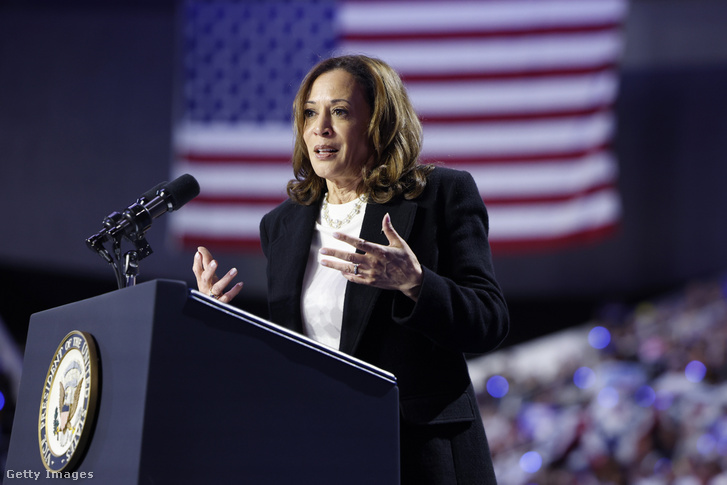 Kamala Harris az észak-karolinai Charlotte-ban 2024. szeptember 12-én