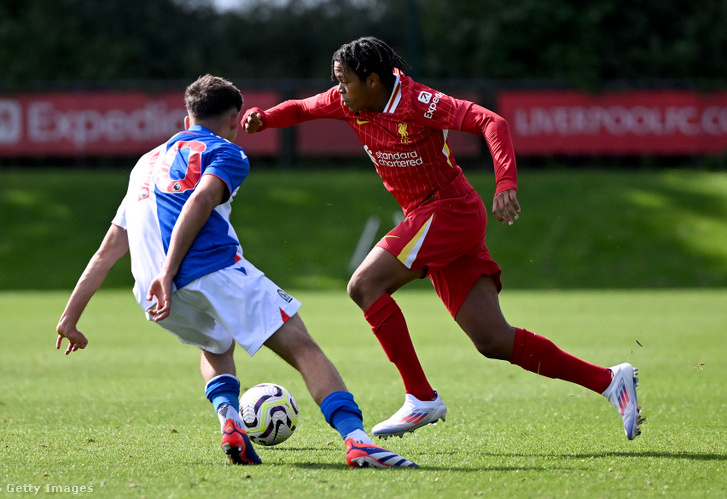 Farkas Patrik a szeptember 14-ei Liverpool–Blackburn (0–2) összecsapáson az U18-as Premier League-ben lejátszott bajnokin