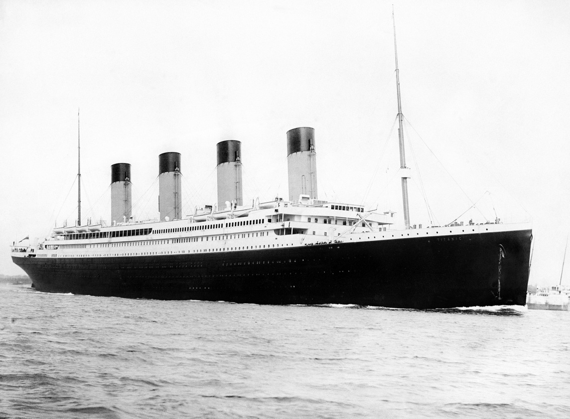 A Titanic 1912. április 10-én Southamptonban