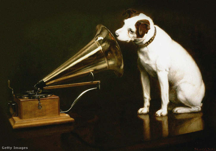 A His Master's Voice festmény