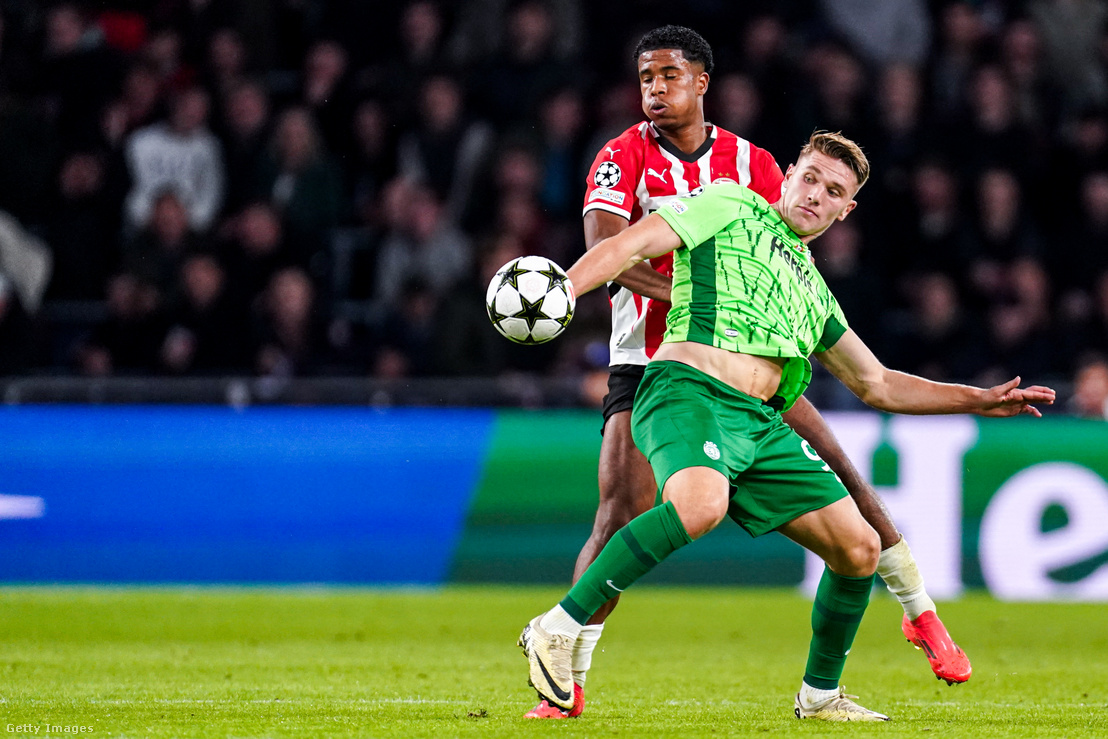 Gyökeres Viktor a PSV Eindhoven elleni Bajnokok Ligája-mérkőzésen