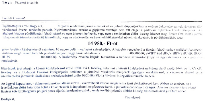 Emelt pótdíj, plusz az aktatologatás költsége. A kép illusztráció.