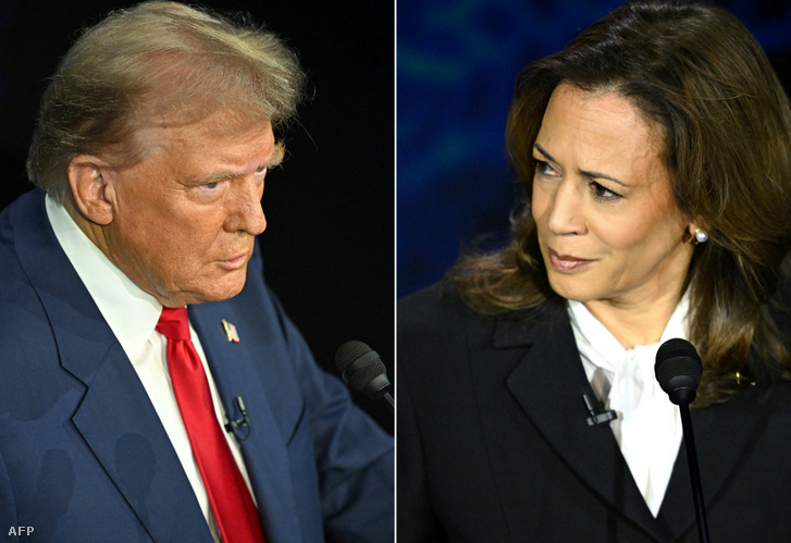 Donald Trump és Kamala Harris 2024. szeptember 10-én