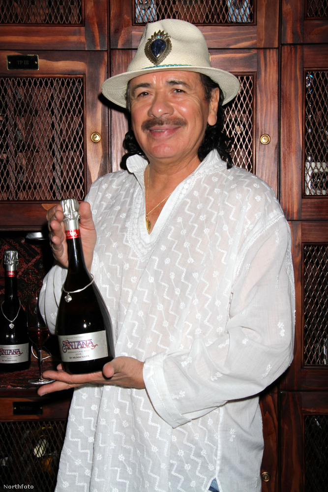 Carlos Santana&nbsp;A gitáros Carlos Santana sem maradhatott ki a sorból: saját márkás borával, a Supernatural Rosé-val lépett be a borok világába