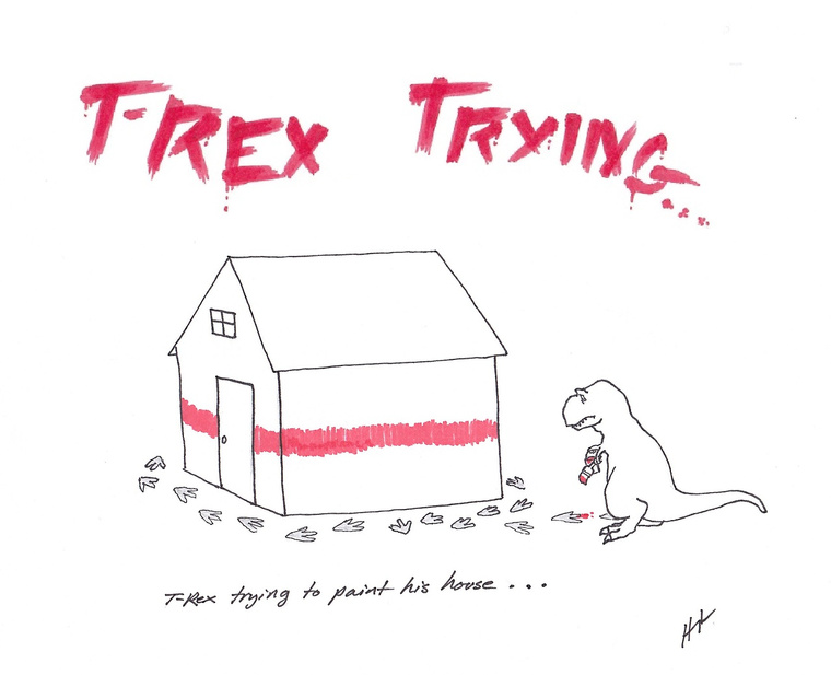 Kedvenc blogunk a rövidkarú T-rex próbálkozásairól
