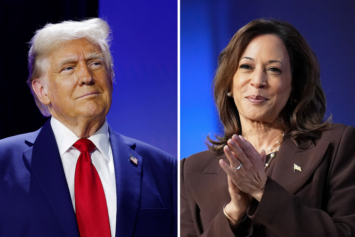 Donald Trump és Kamala Harris 2024-ben