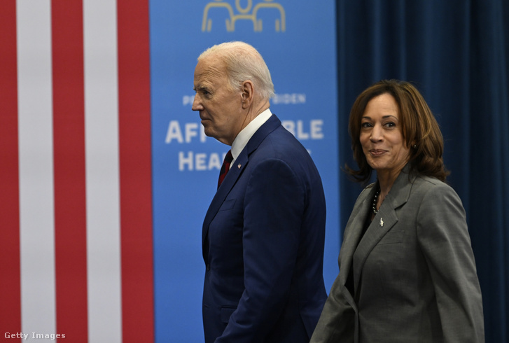 Joe Biden és Kamala Harris Raleighben, Észak-Karolinában, az Egyesült Államokban 2024. március 26-án