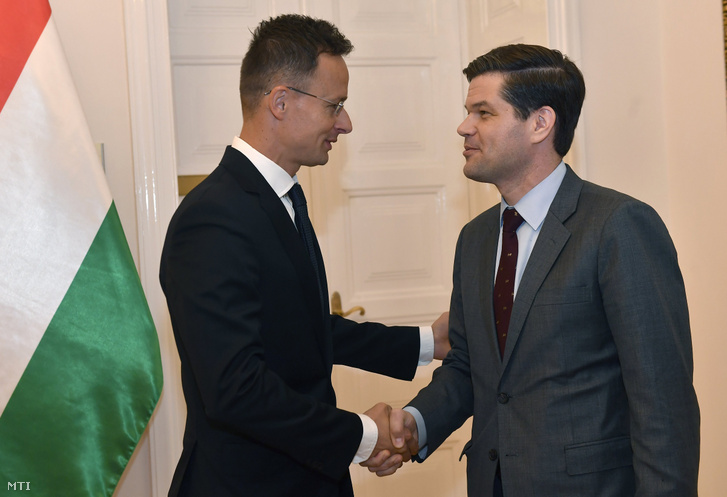 Szijjártó Péter és Wess Mitchell 2018. május 23-án