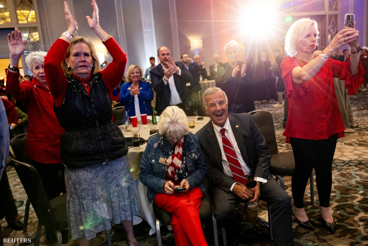 Donald Trump támogatói Georgia államban, Atlantában 2024. november 6-án