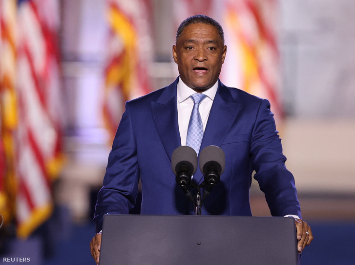 Cedric Richmond a washingtoni Howard Egyetemen 2024. november 6-án