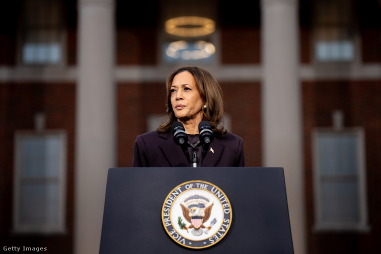 Kamala Harris. (Fotó: Andrew Harnik / Getty Images Hungary)