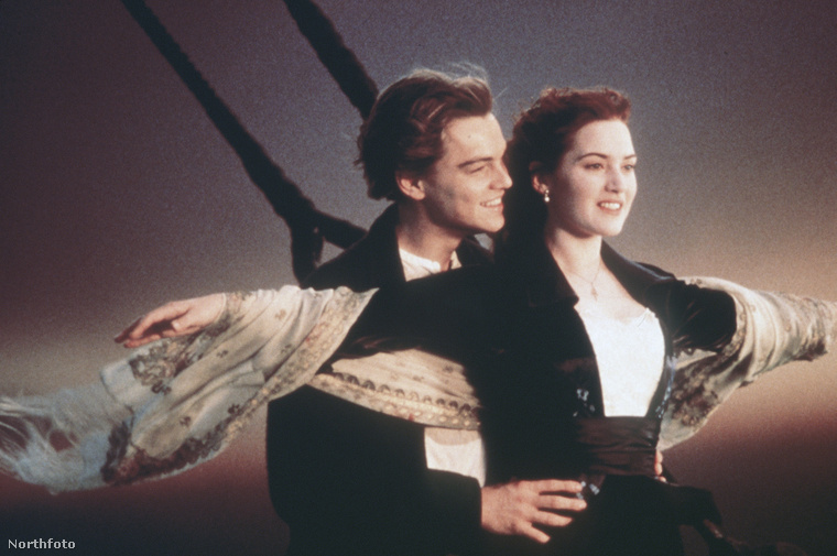 Leonardo DiCaprio és Kate Winslet a Titanic című filmben. (Fotó: Kpa / Northfoto)