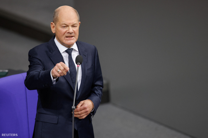 Olaf Scholz német kancellár Berlinben 2024. december 4-én