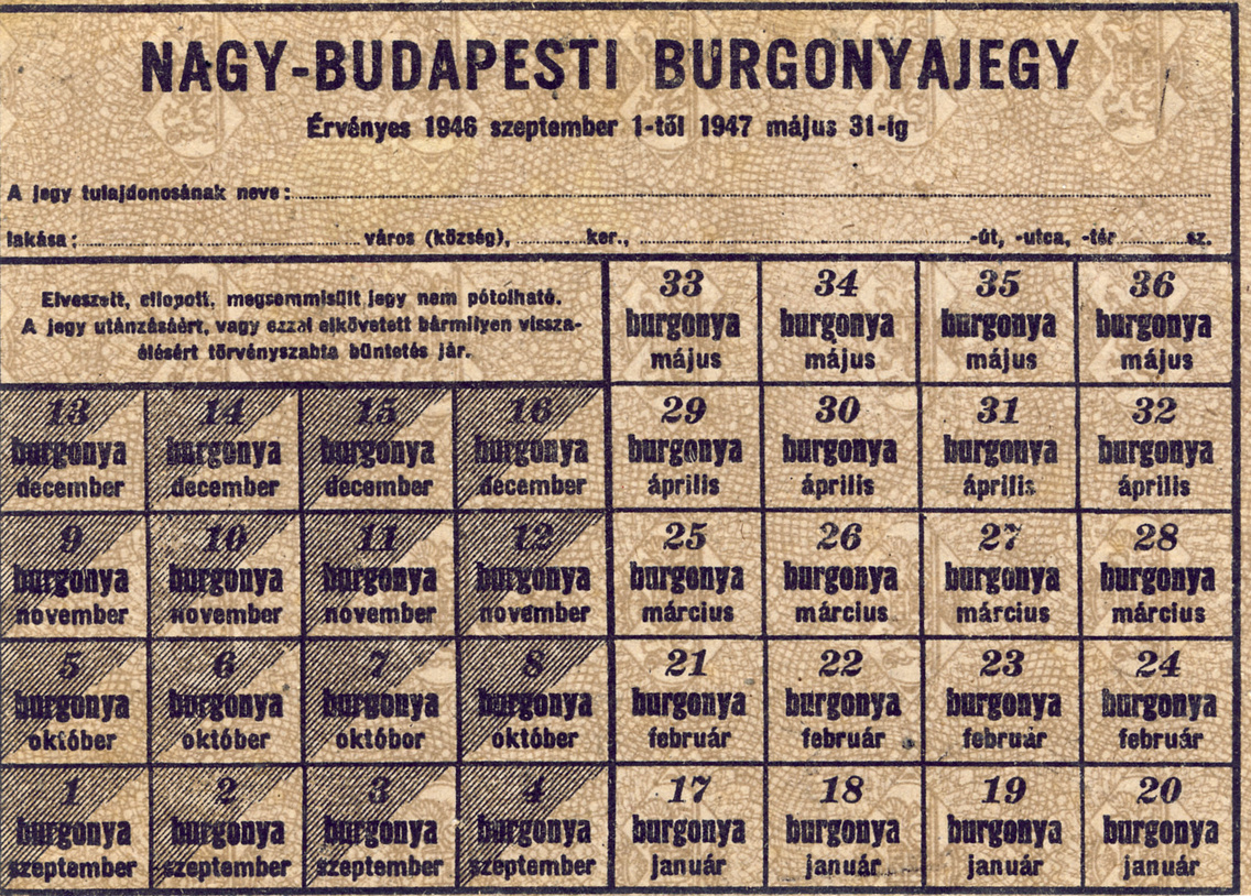 Burgonyajegy 1946 szeptembere