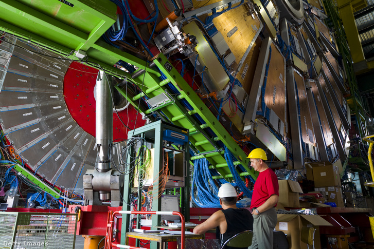 A CERN (Európai Nukleáris Kutatási Szervezet) egyik épülete 2008 februárjában