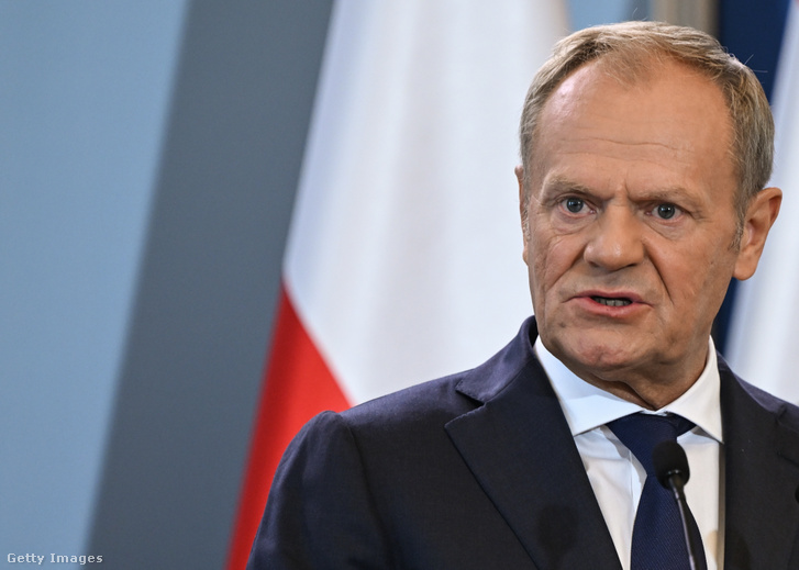 Donald Tusk lengyel miniszterelnök 2024. augusztus 22-én Varsóban, Lengyelországban