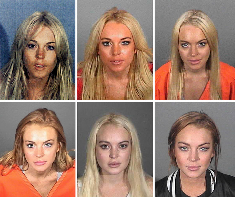 Lindsay Lohan&nbsp;turbulens életéről sokat mond, hogy nem egy börtönfotó kering róla, hanem egyenesen egy válogatás.&nbsp;