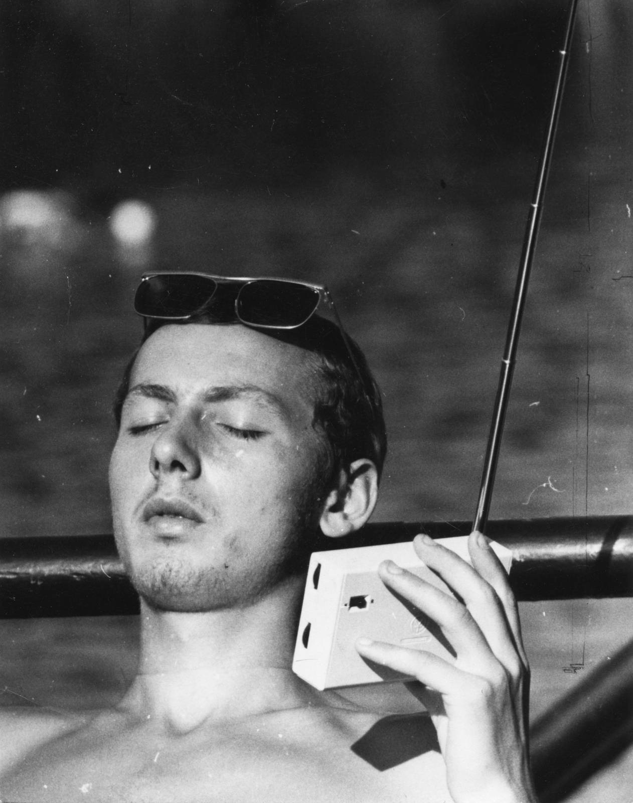 Fiatalember a Palatinus Strandfürdőn-1971.