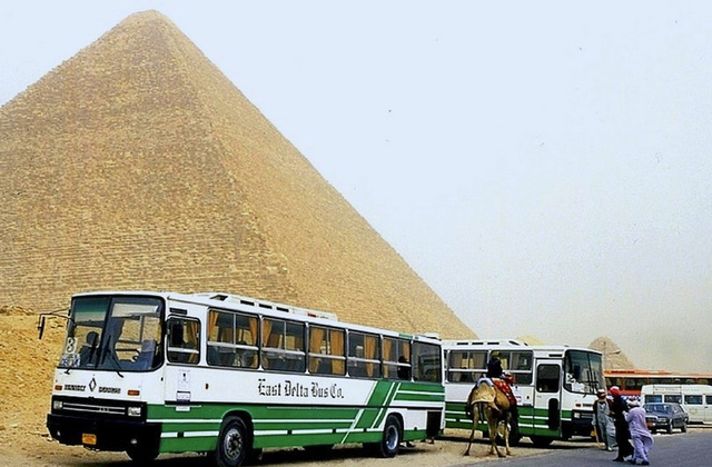 Egyiptomban nemcsak a nagyvárosokba tört be az Ikarus, hanem a turistaforgalomban is nagy szerepet kaptak a magyar buszok