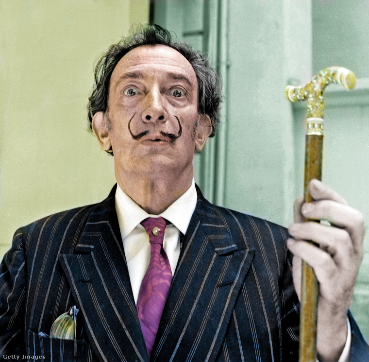 Salvador Dalí,&nbsp;a híres spanyol szürrealista művész 1989