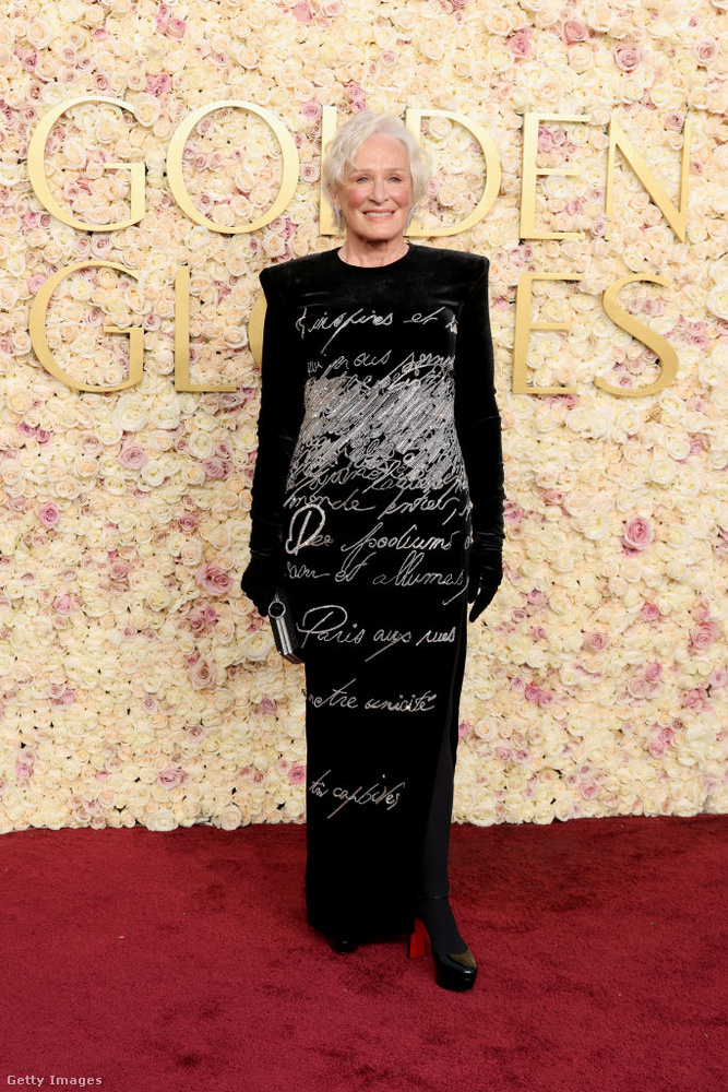 Glenn Close eleganciája a vörös szőnyegen&nbsp;Glenn Close egyedi stílusával hódította meg a Golden Globe vörös szőnyegét