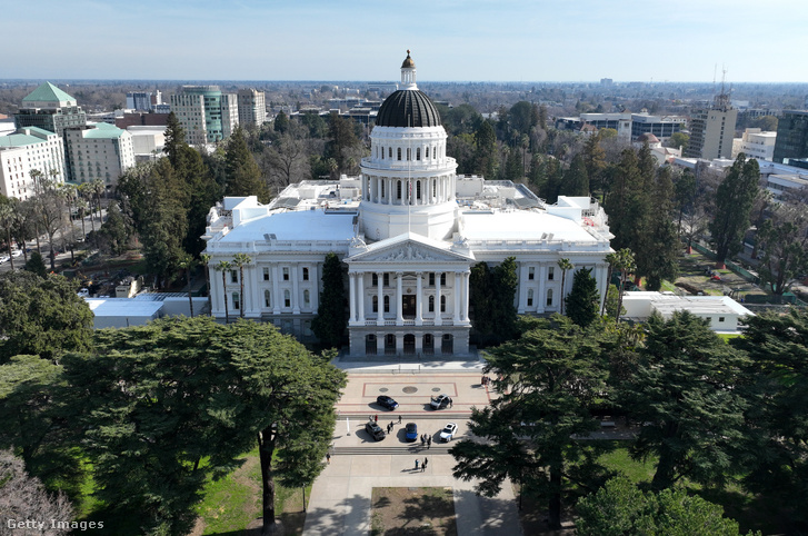 California State Capitol 2023. február 1-jén Sacramentóban, Kaliforniában