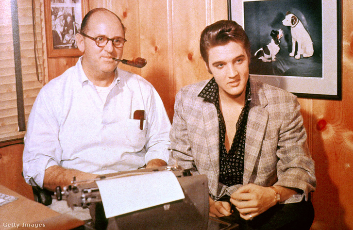 Tom Parker és Elvis Presley 1950 körül