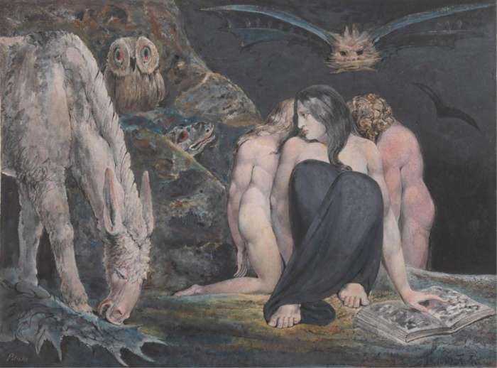 William Blake: Hecate vagy Enitharmon örömének éjszakája (1795)