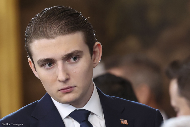 Barron Trump (Fotó: Pool / Getty Images Hungary)