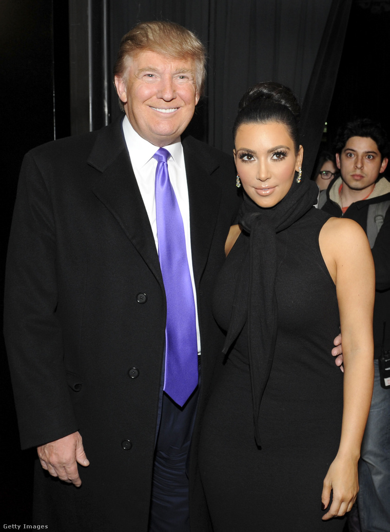 Kim Kardashian és Donald Trump 2010-ben. (Fotó: Mathew Imaging / Getty Images Hungary)