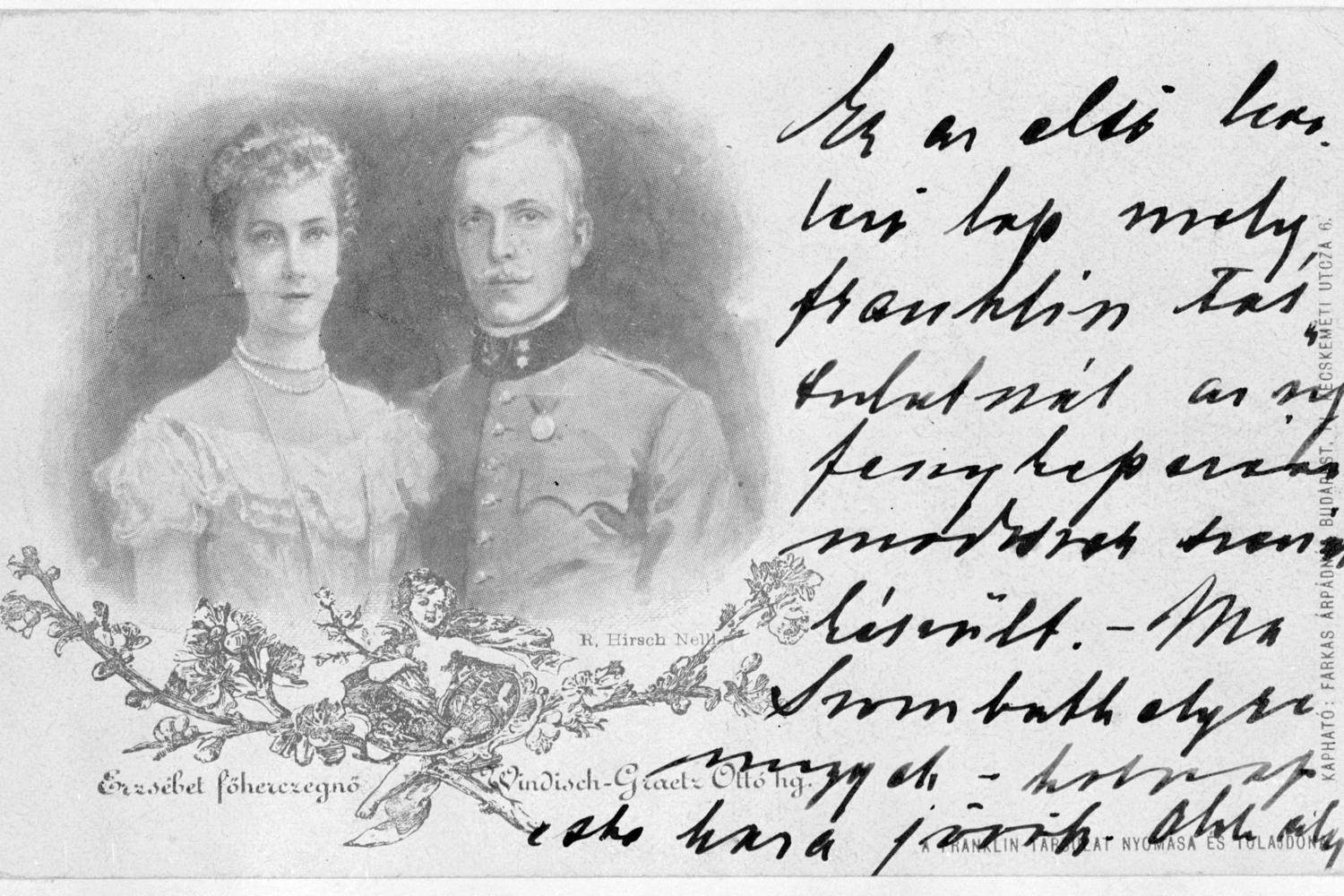 Erzsébet Mária és férje, Otto zu Windisch-Grätz 1902 körül.