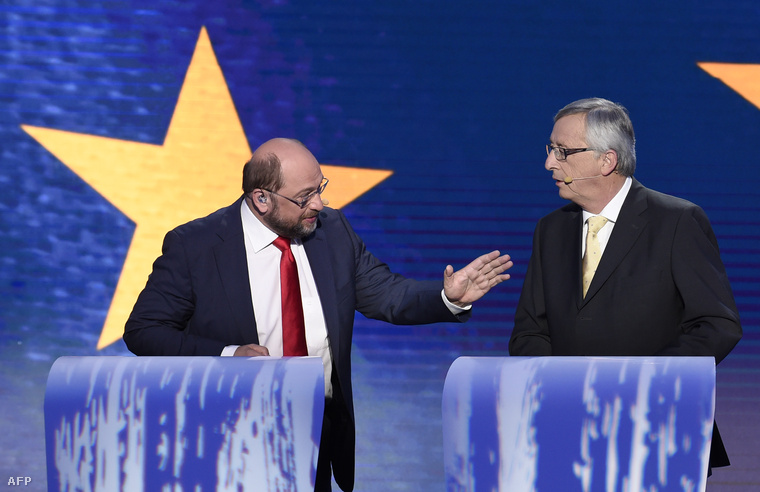 Martin Schulz(b) és Jean-Claude Juncker